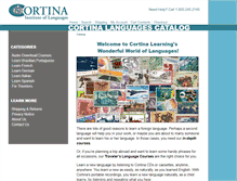 Tablet Screenshot of cortina-languages.com